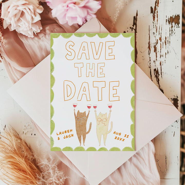 Cat Save The Date