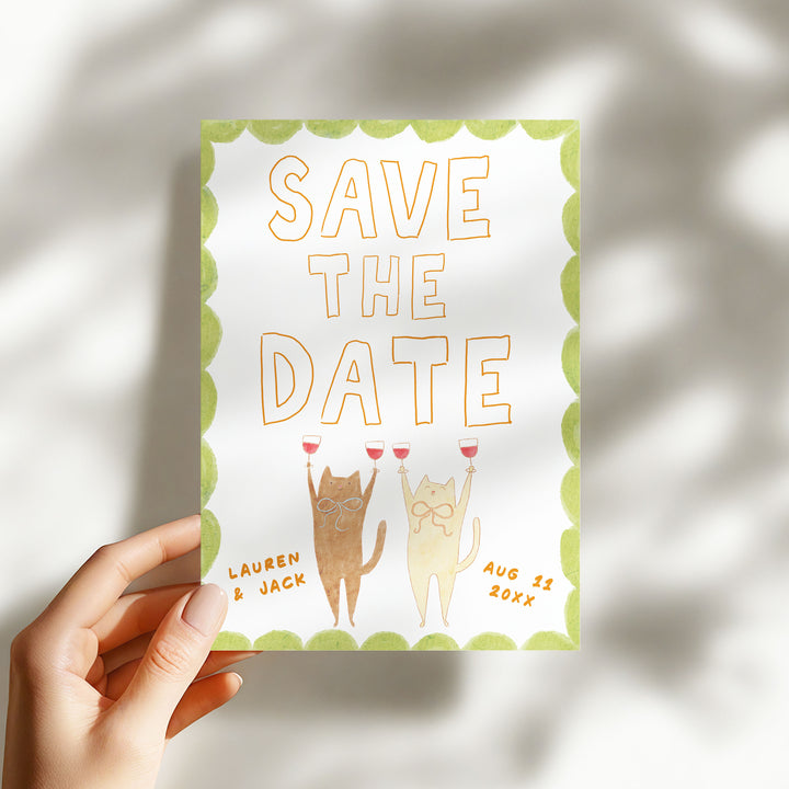 Cat Save The Date