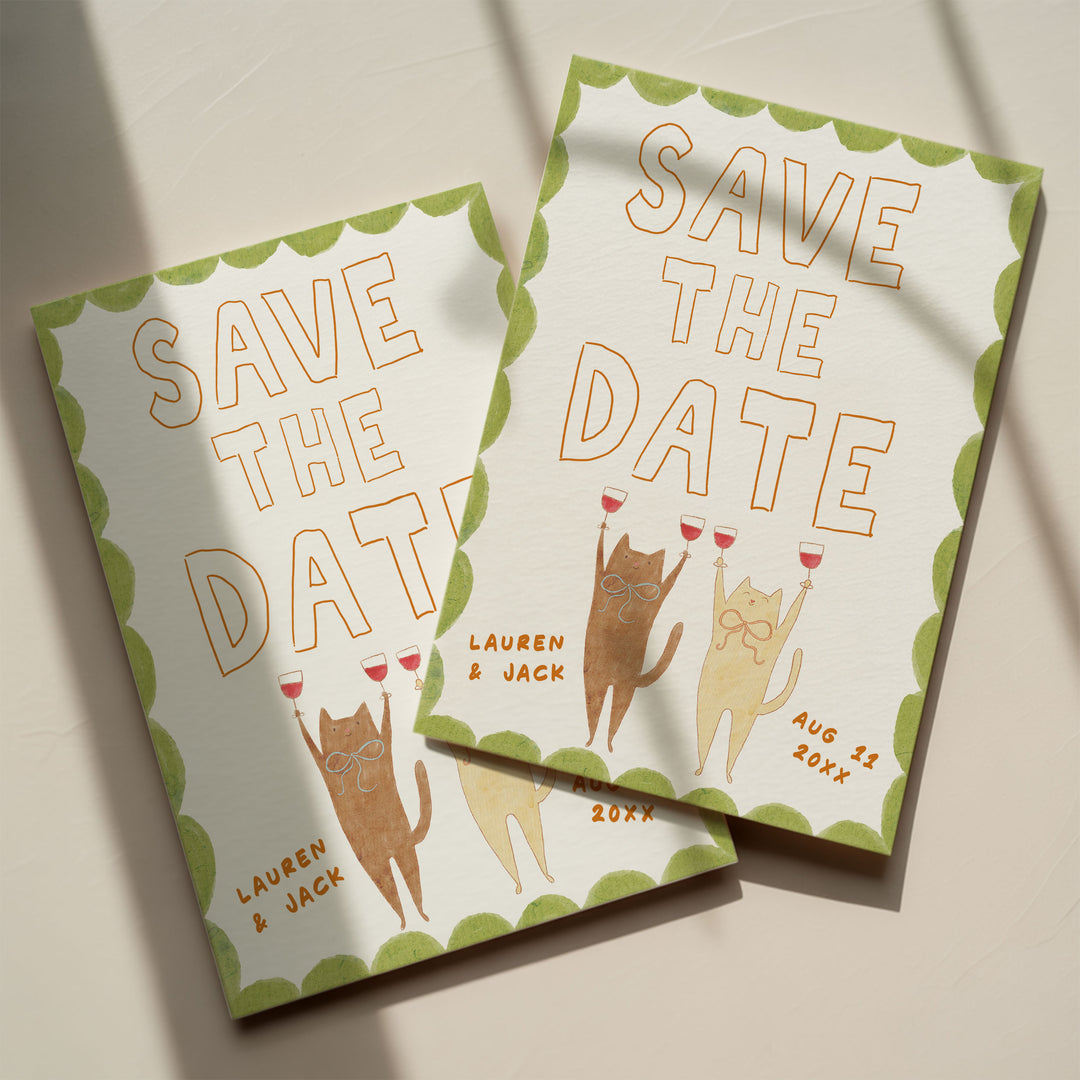 Cat Save The Date