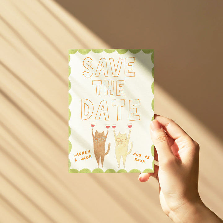 Cat Save The Date