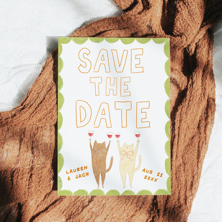 Cat Save The Date