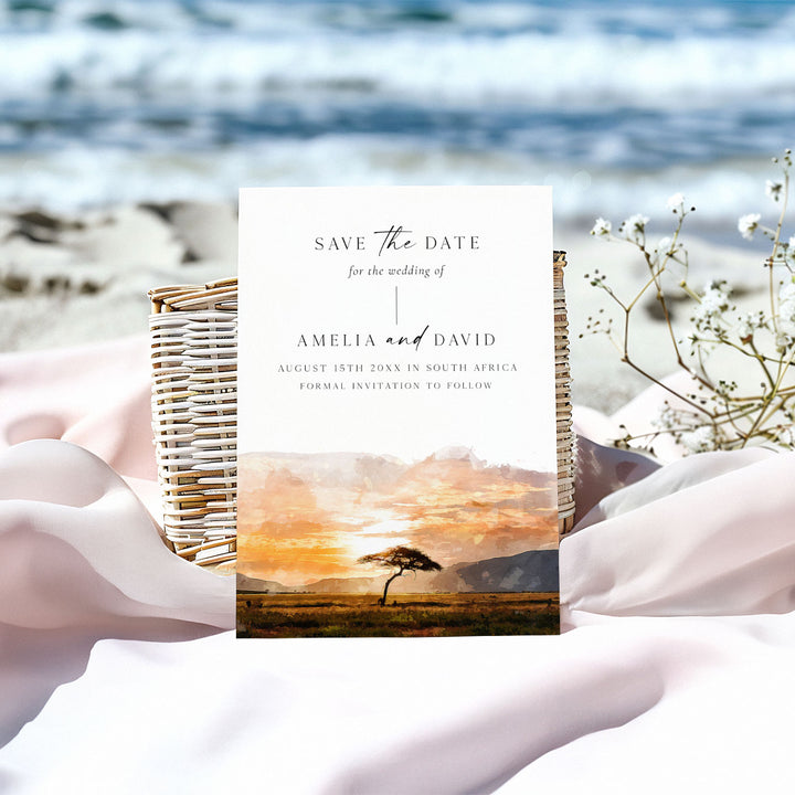 South Africa Destination Save The Date