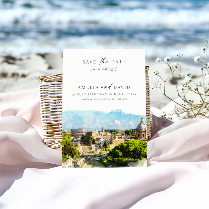 Rome Destination Save The Date