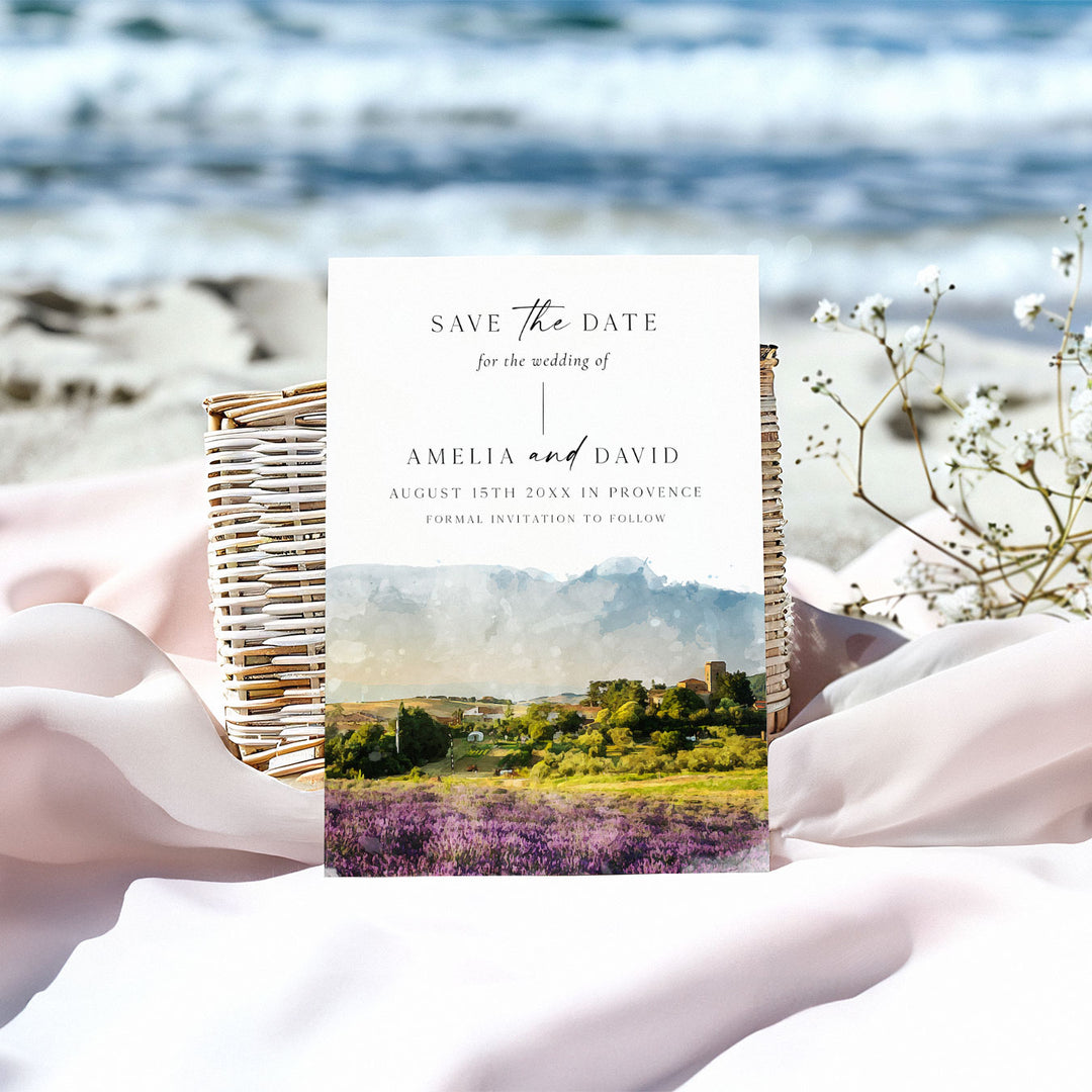 Provence Destination Save The Date