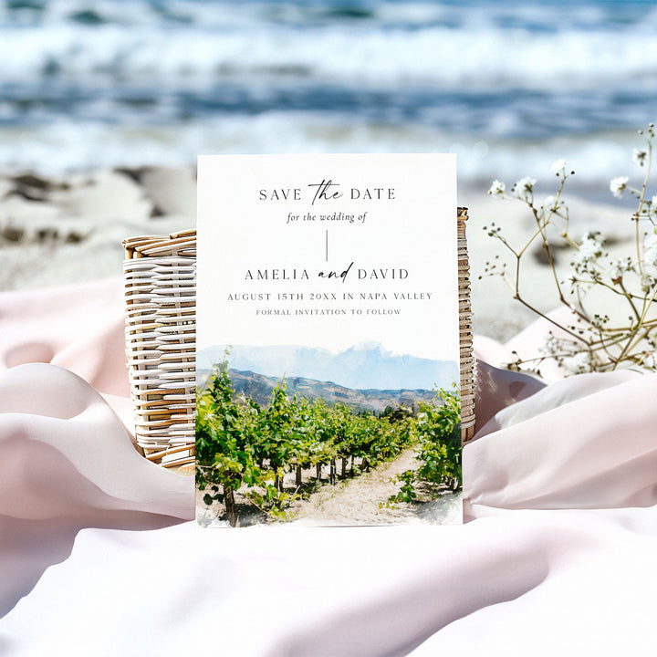 Napa Valley Destination Save The Date