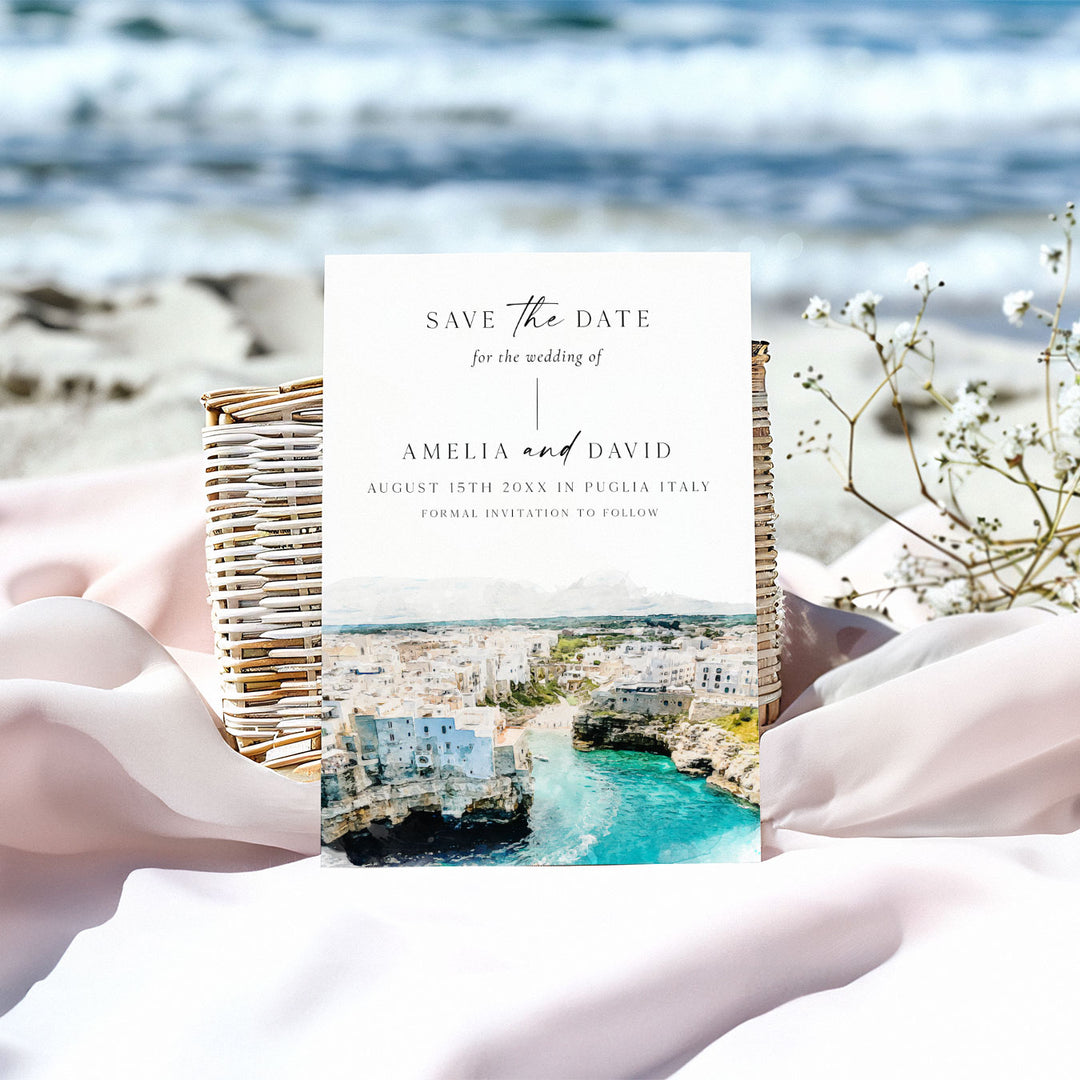 Puglia Destination Save The Date