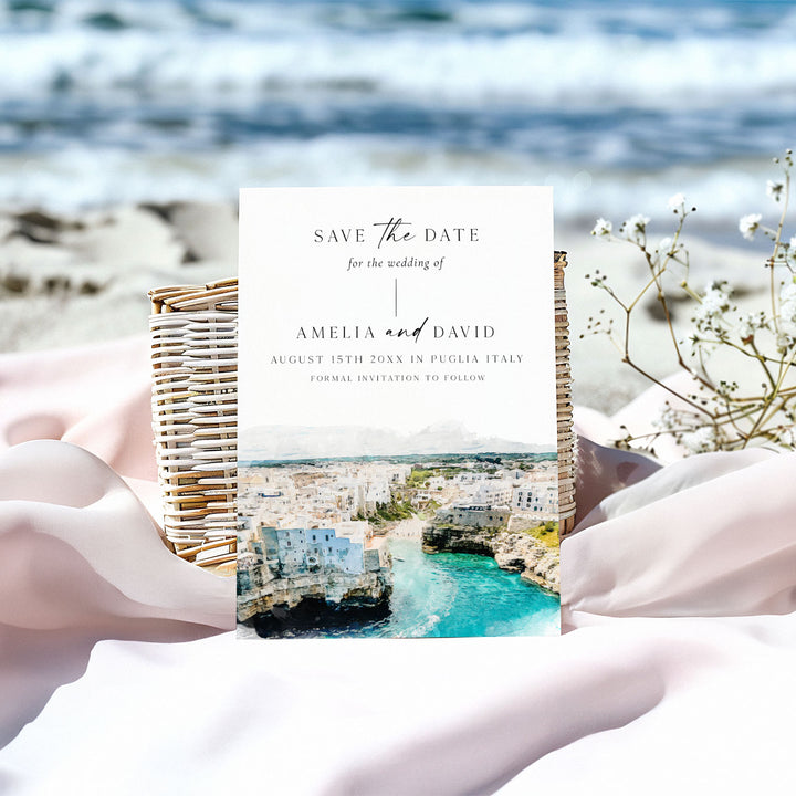 Puglia Destination Save The Date