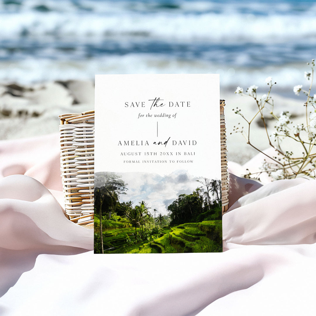 Bali Destination Save The Date