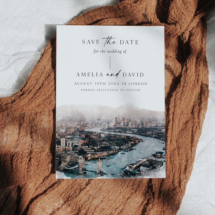 London Thames Destination Save The Date