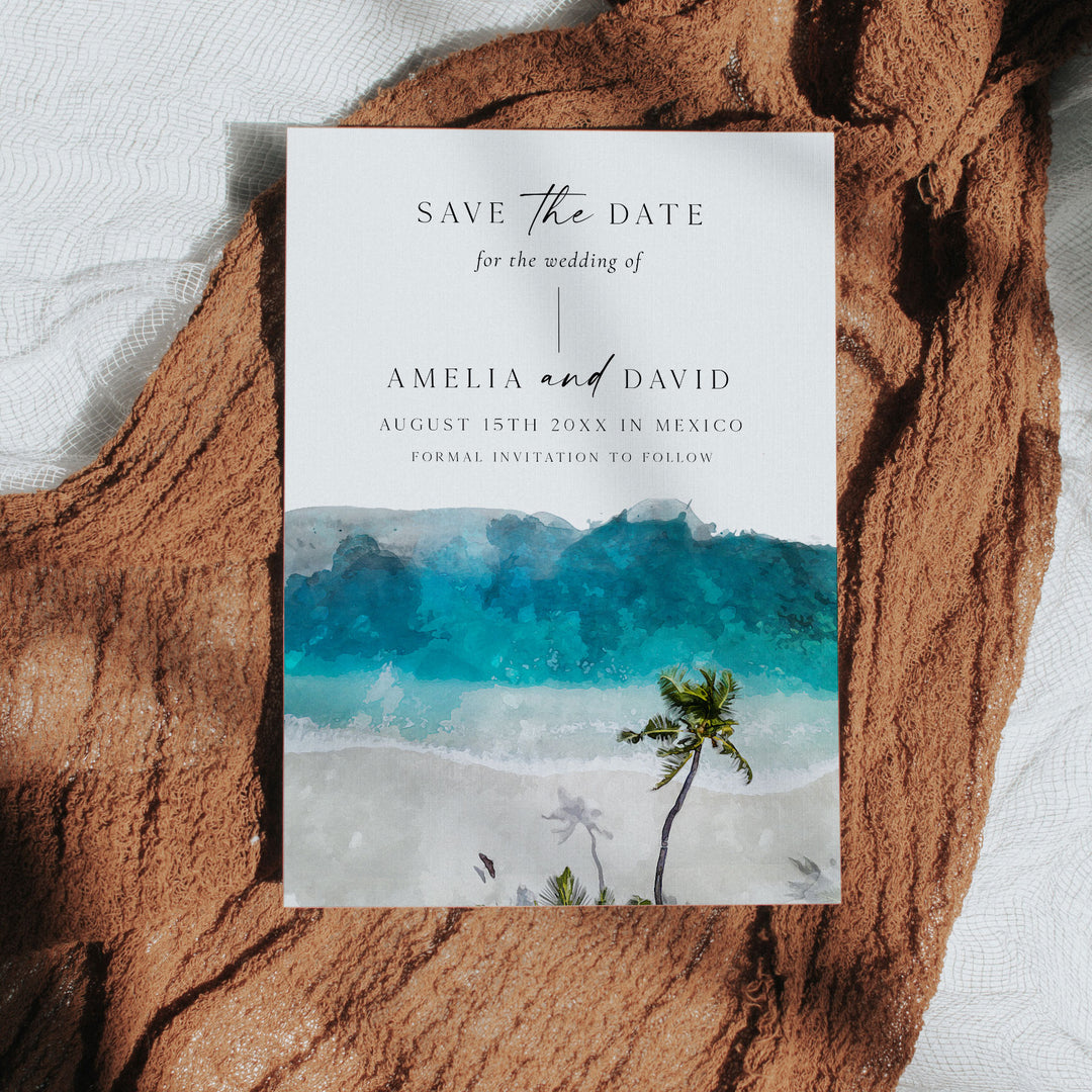 Mexico Destination Save The Date