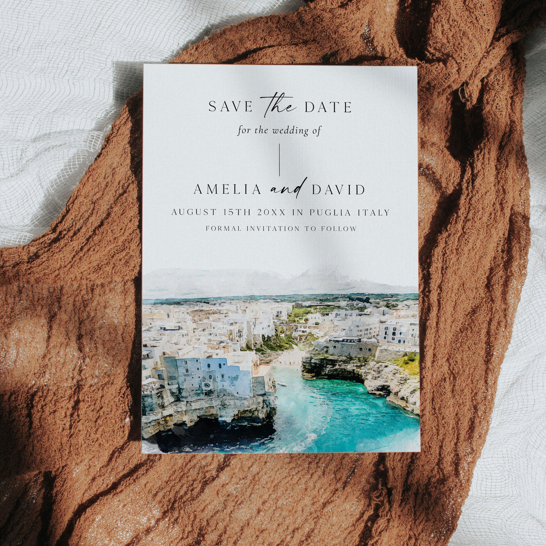 Puglia Destination Save The Date