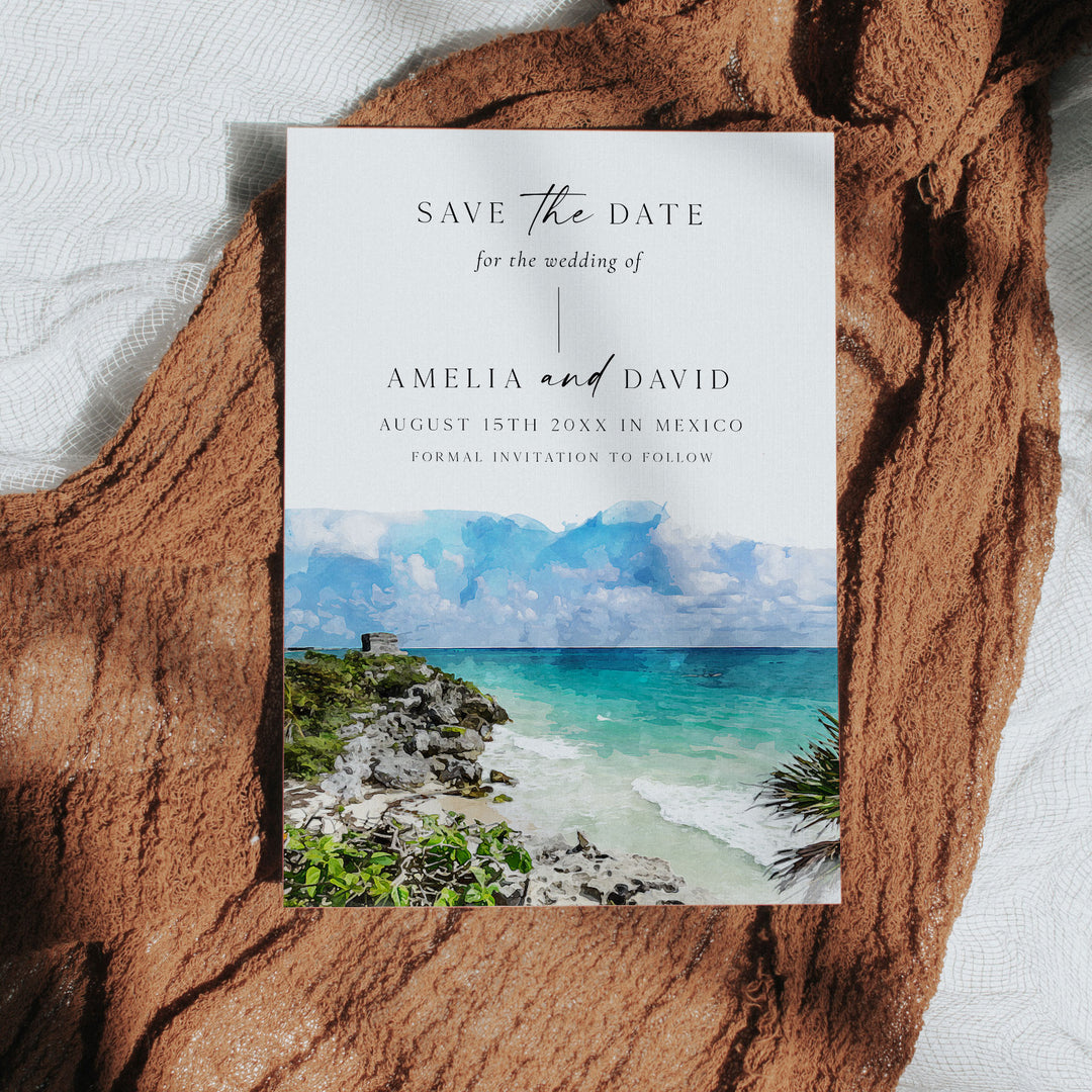Tulum Destination Save The Date