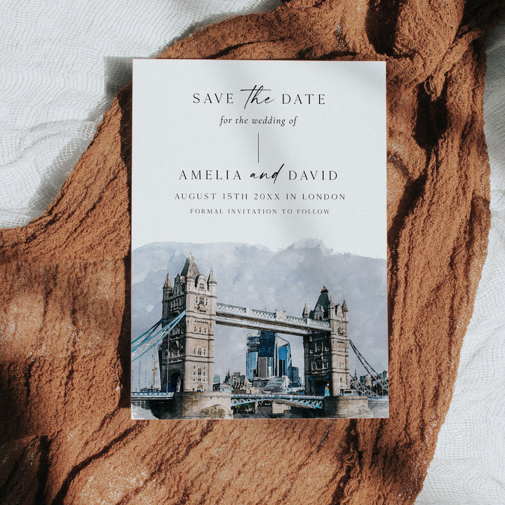 London Destination Save The Date