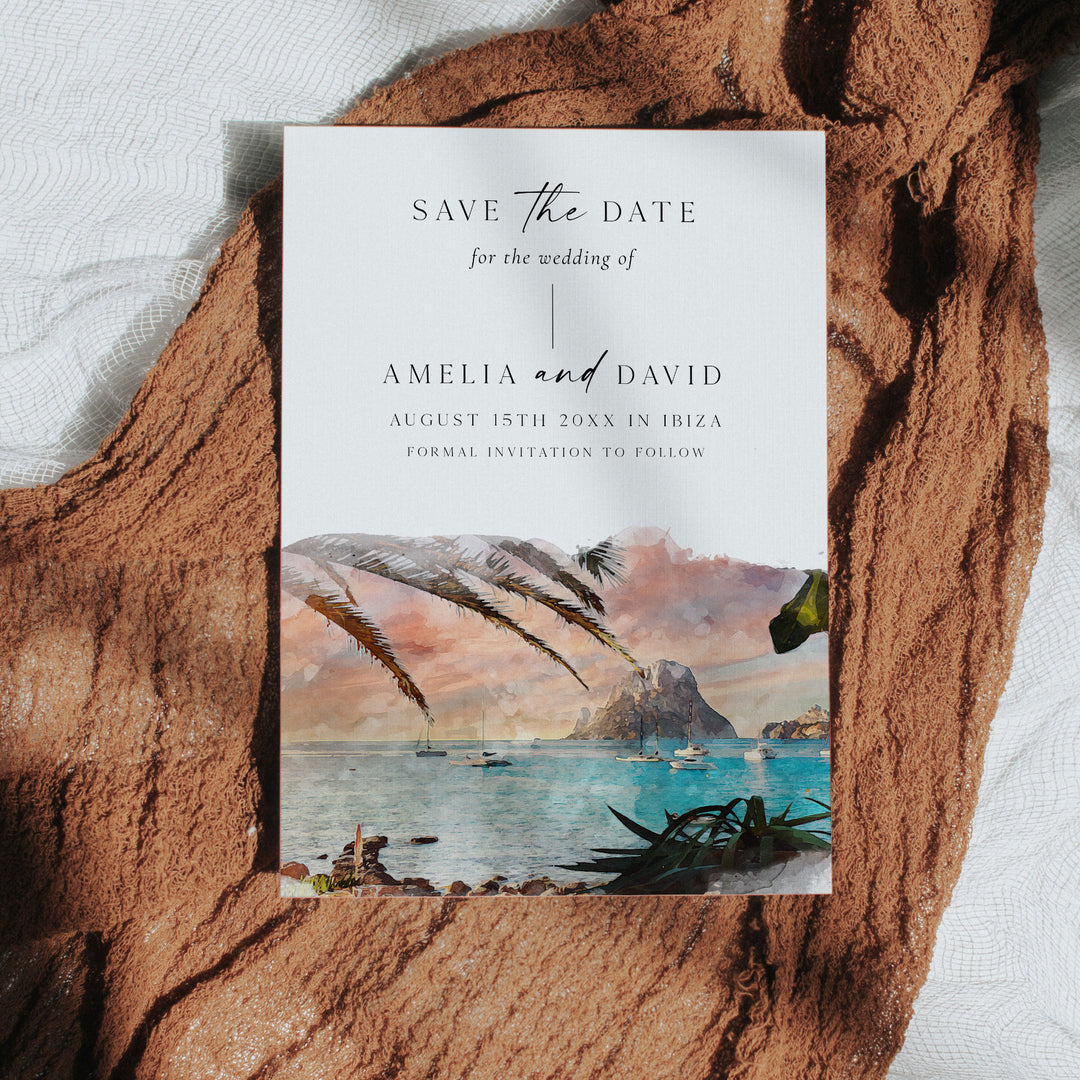 Ibiza Destination Save The Date