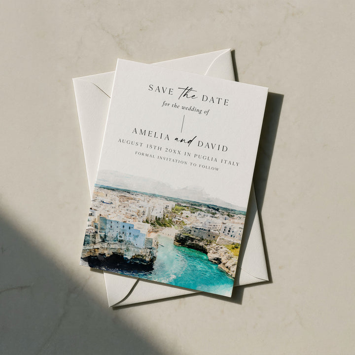 Puglia Destination Save The Date