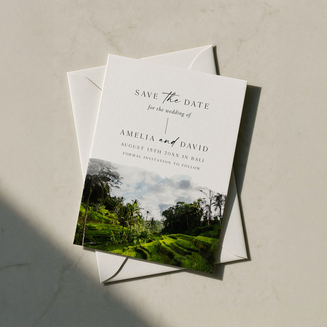 Bali Destination Save The Date