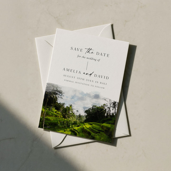 Bali Destination Save The Date