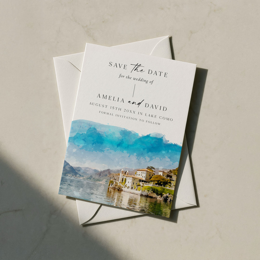Lake Como Destination Save The Date