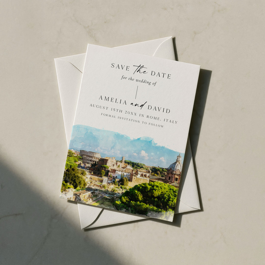 Rome Destination Save The Date