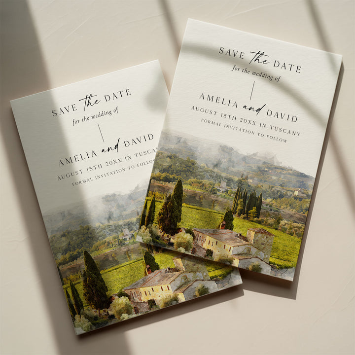 Tuscany Destination Save The Date