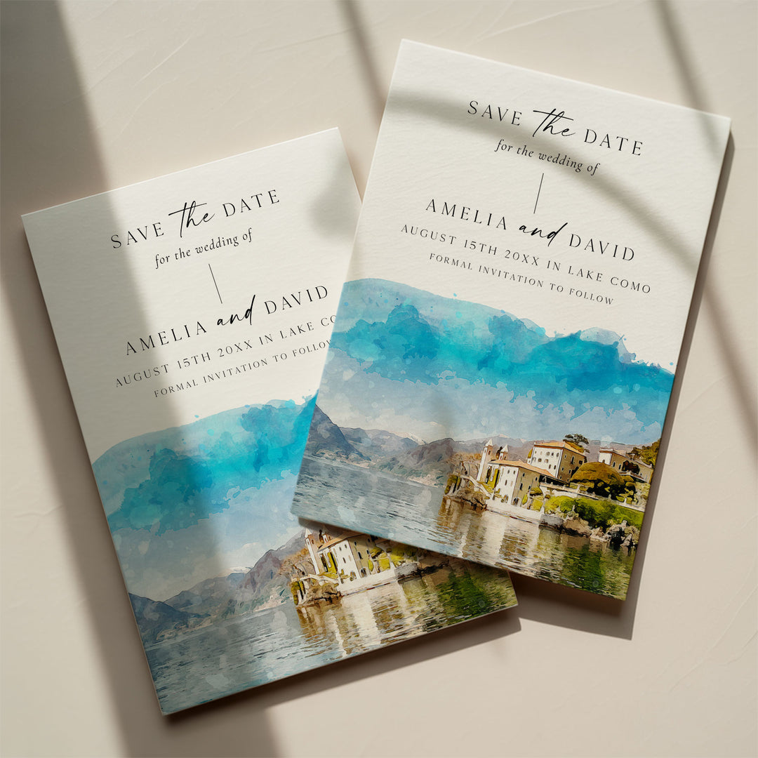 Lake Como Destination Save The Date