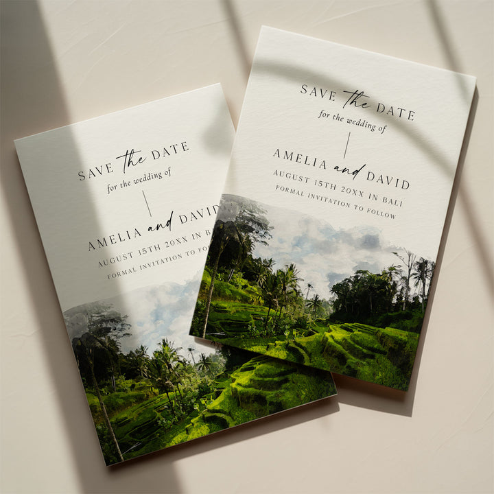 Bali Destination Save The Date
