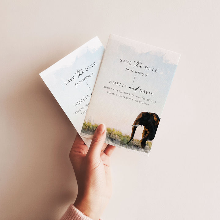 South Africa Elephant Destination Save The Date