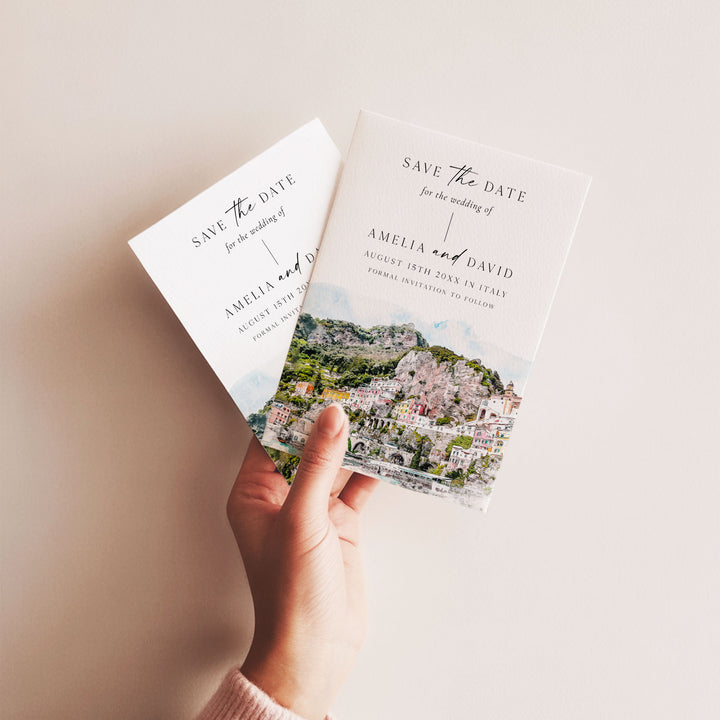 Amalfi Coast Destination Save The Date