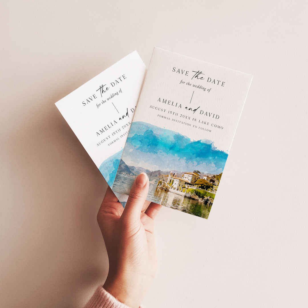 Lake Como Destination Save The Date