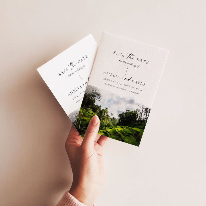 Bali Destination Save The Date