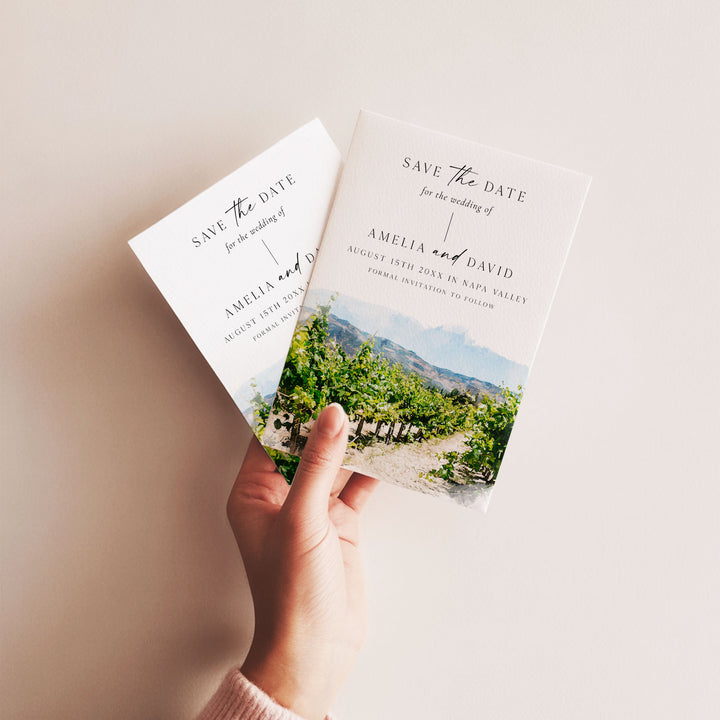Napa Valley Destination Save The Date
