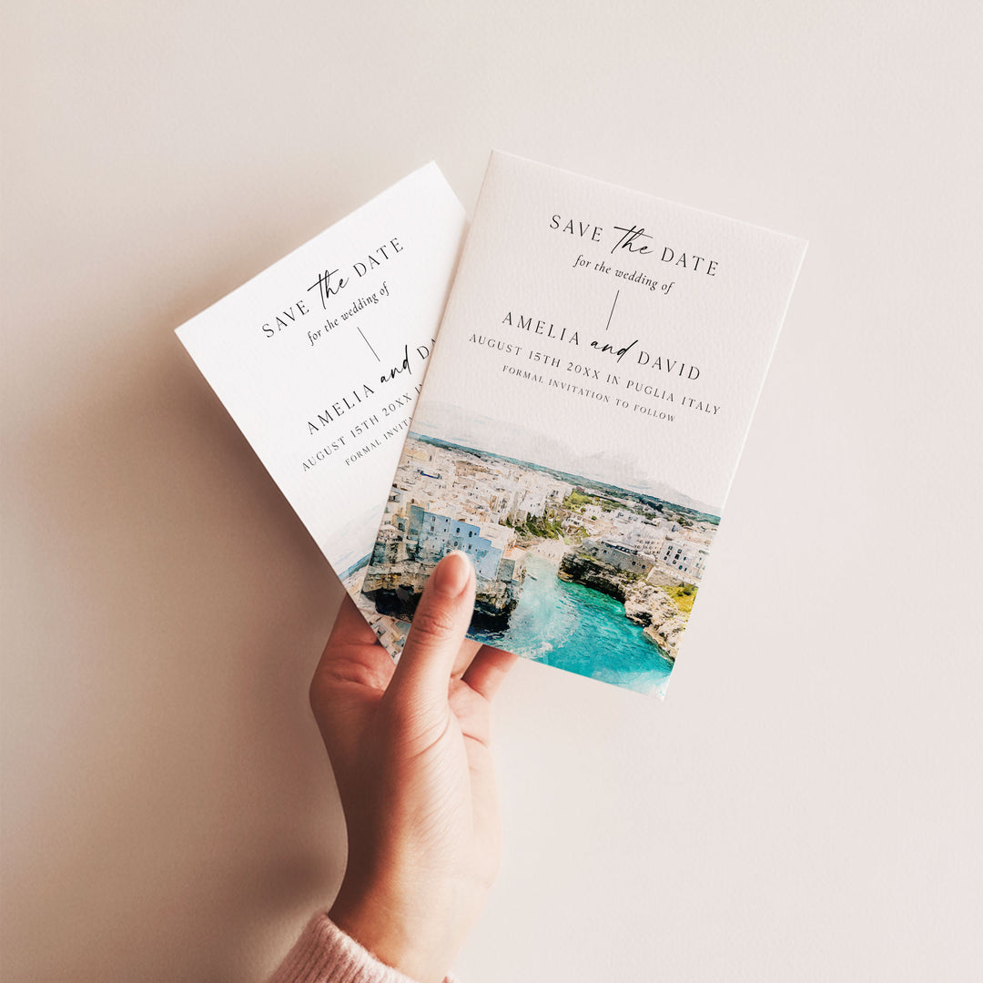 Puglia Destination Save The Date