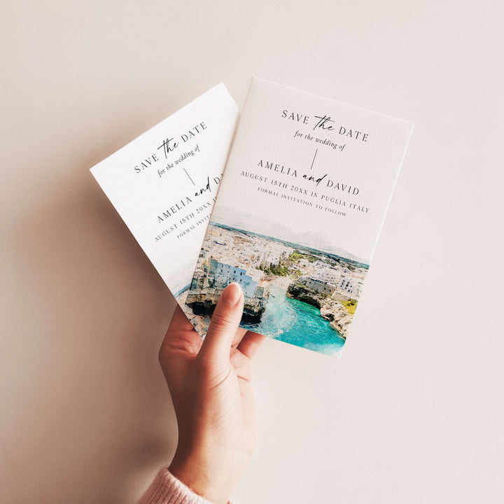 Puglia Destination Save The Date