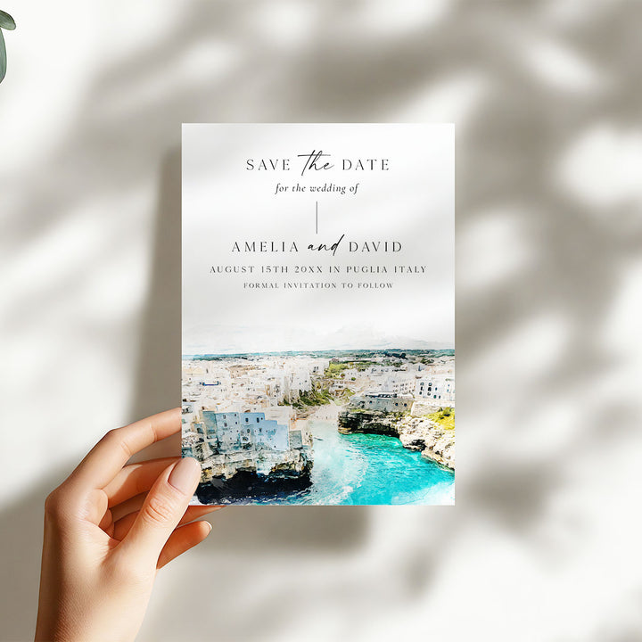 Puglia Destination Save The Date