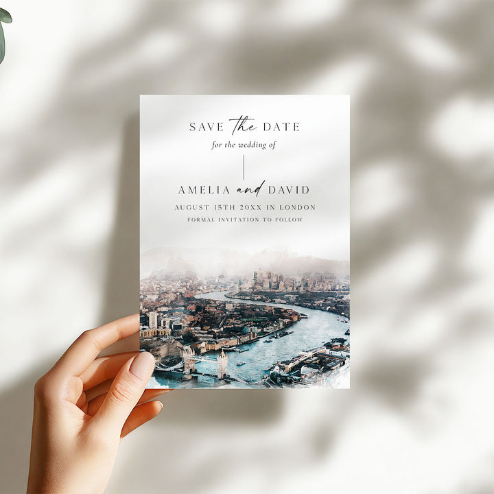 London Thames Destination Save The Date
