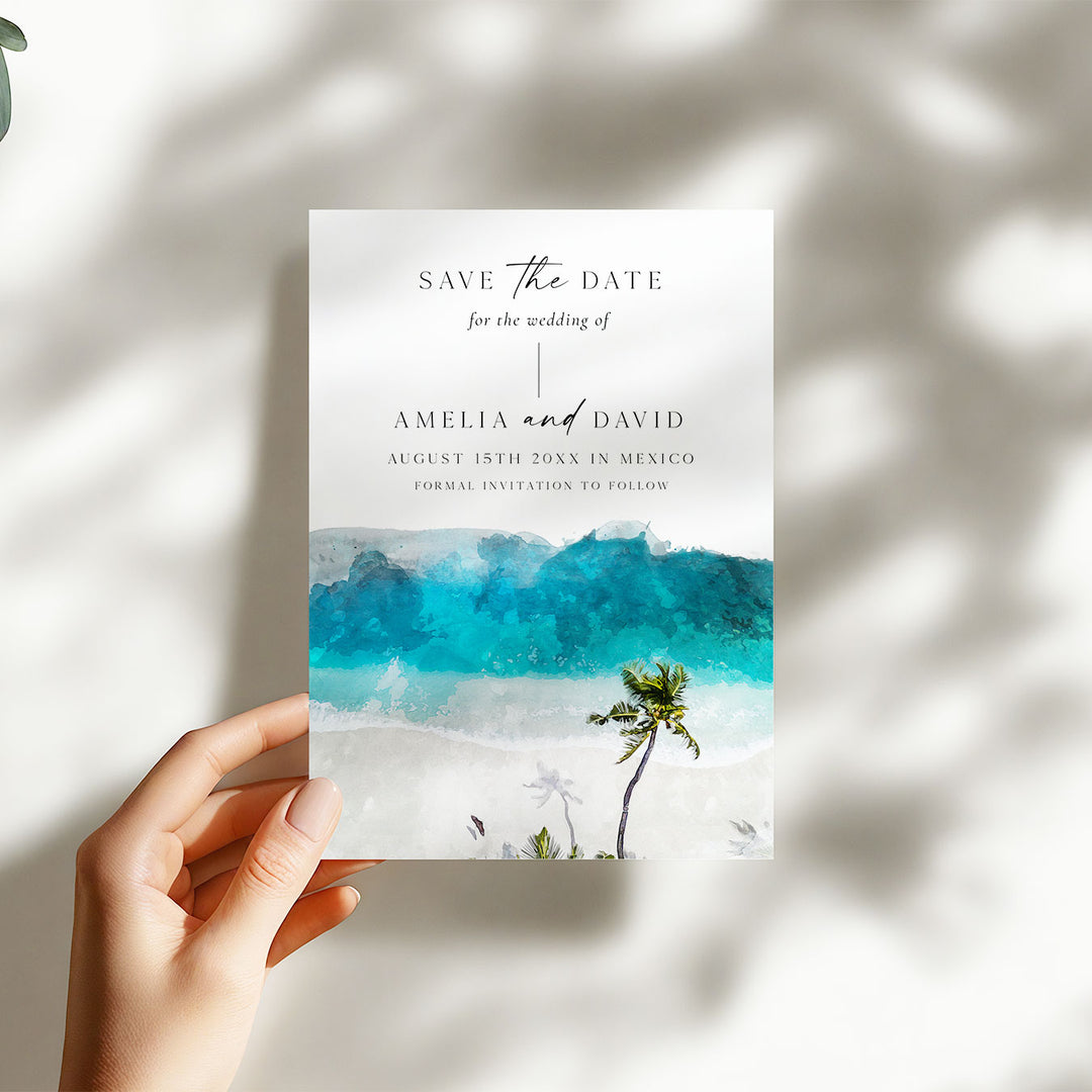 Mexico Destination Save The Date