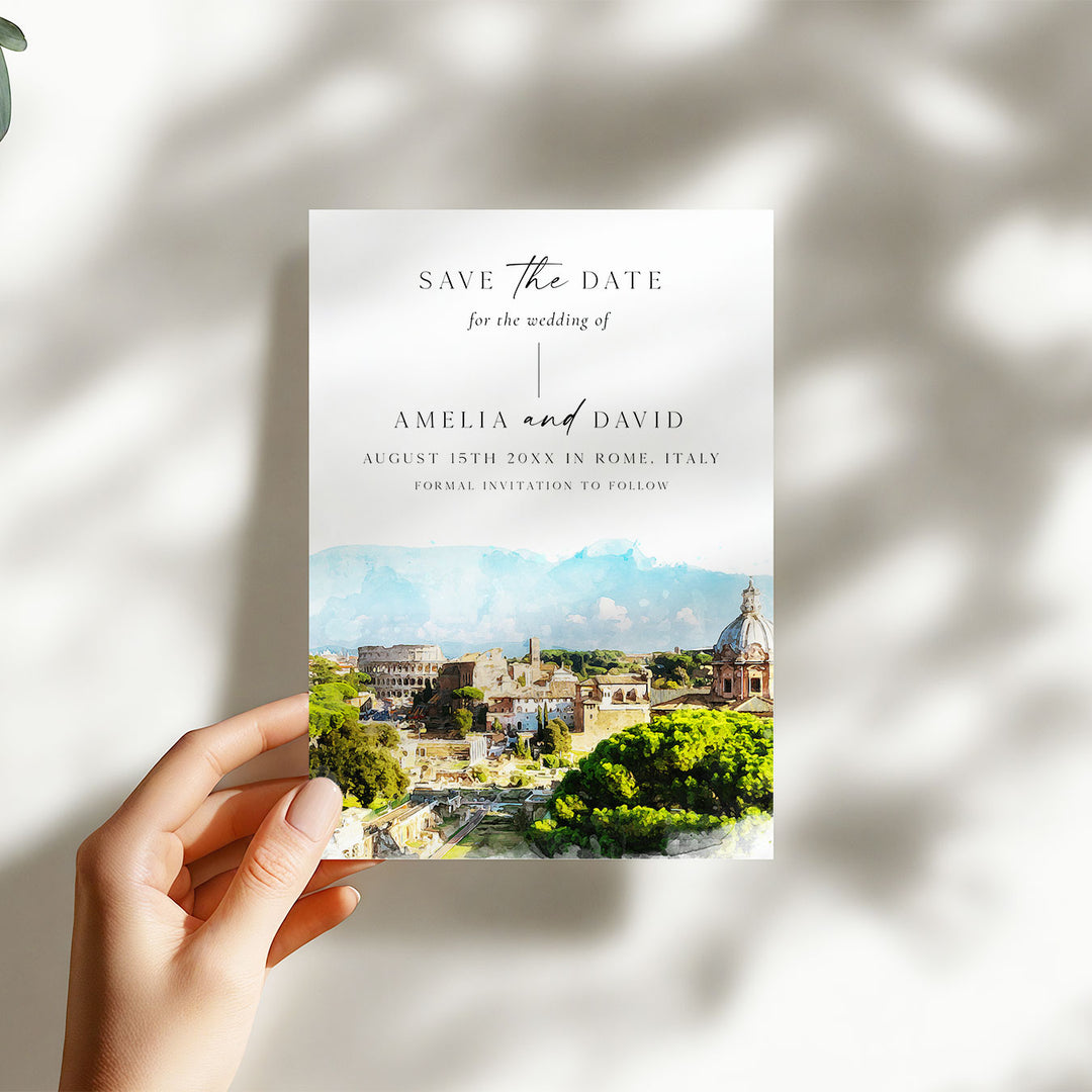 Rome Destination Save The Date