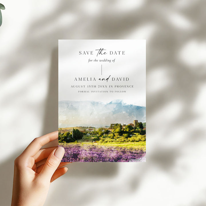 Provence Destination Save The Date