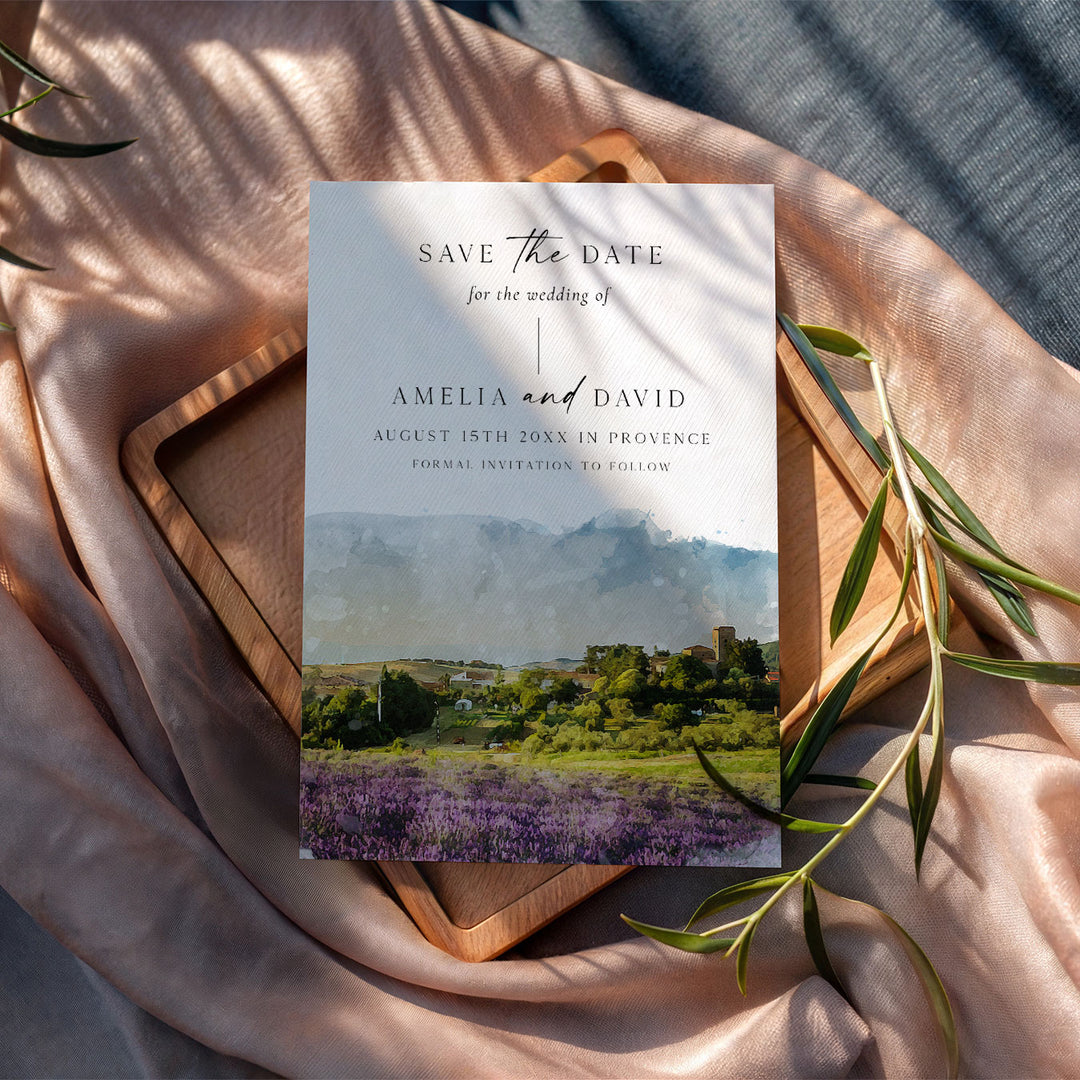 Provence Destination Save The Date