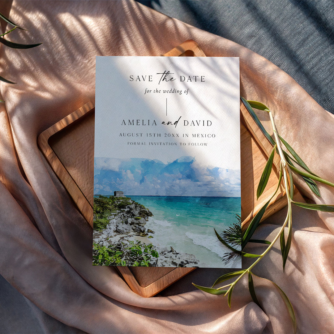 Tulum Destination Save The Date