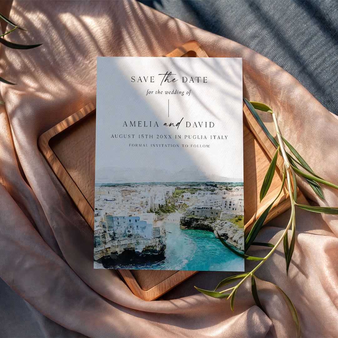 Puglia Destination Save The Date