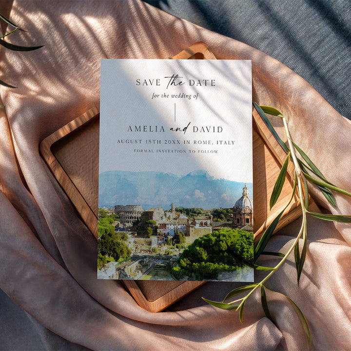 Rome Destination Save The Date