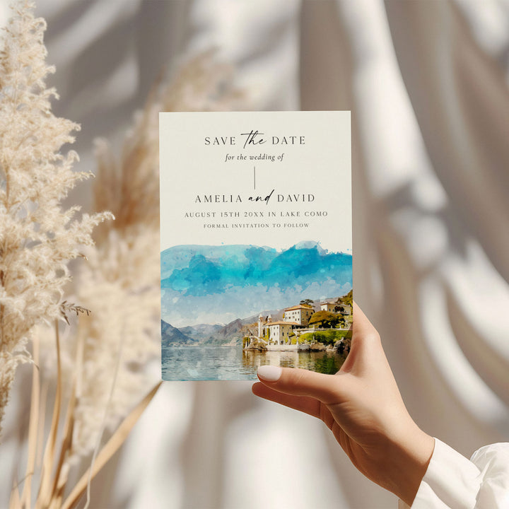 Lake Como Destination Save The Date