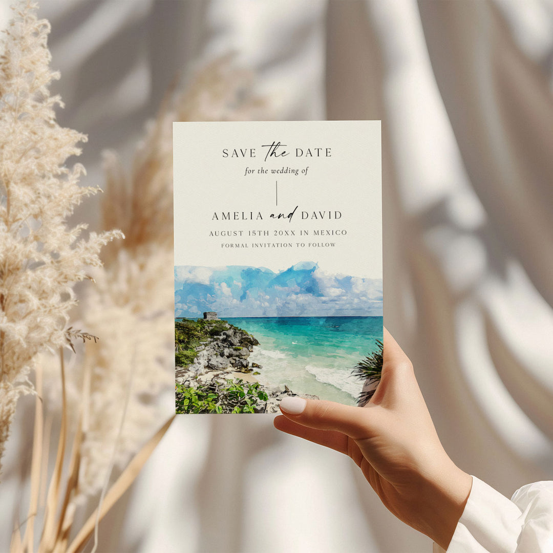 Tulum Destination Save The Date