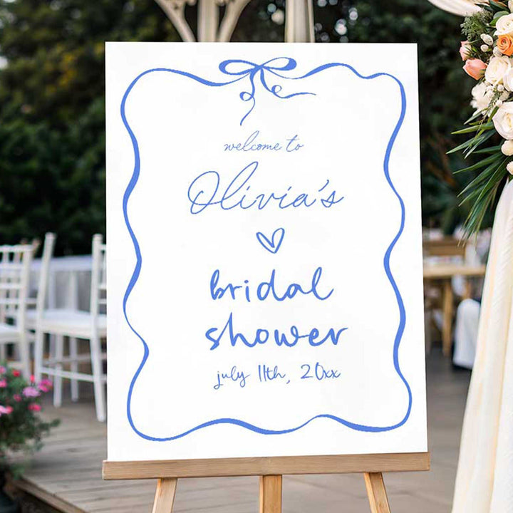 Ribbon Something Blue Before I Do Welcome Sign