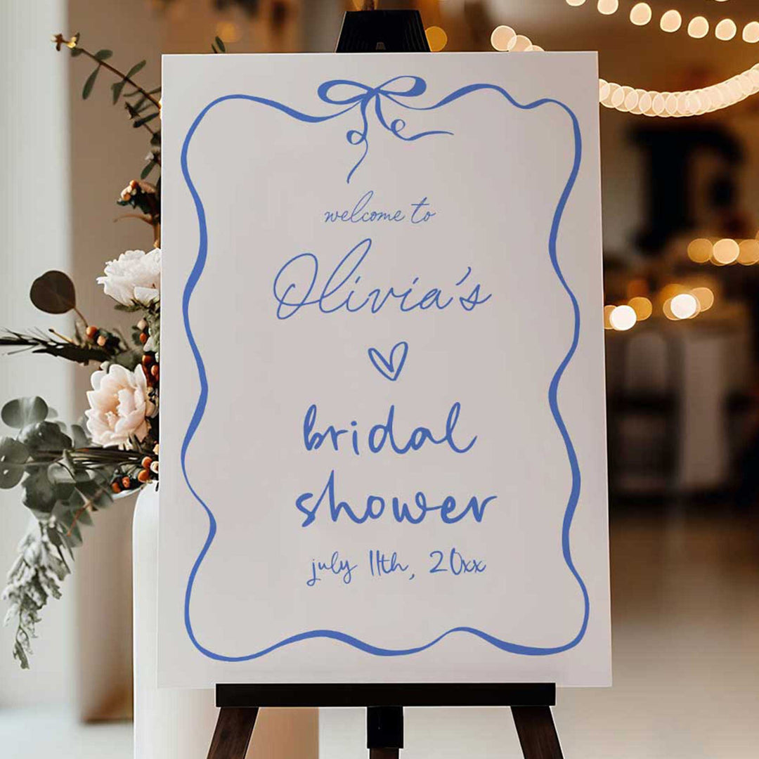 Ribbon Something Blue Before I Do Welcome Sign