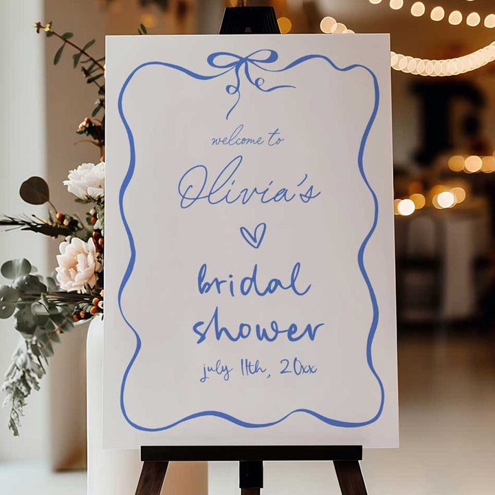 Ribbon Something Blue Before I Do Welcome Sign