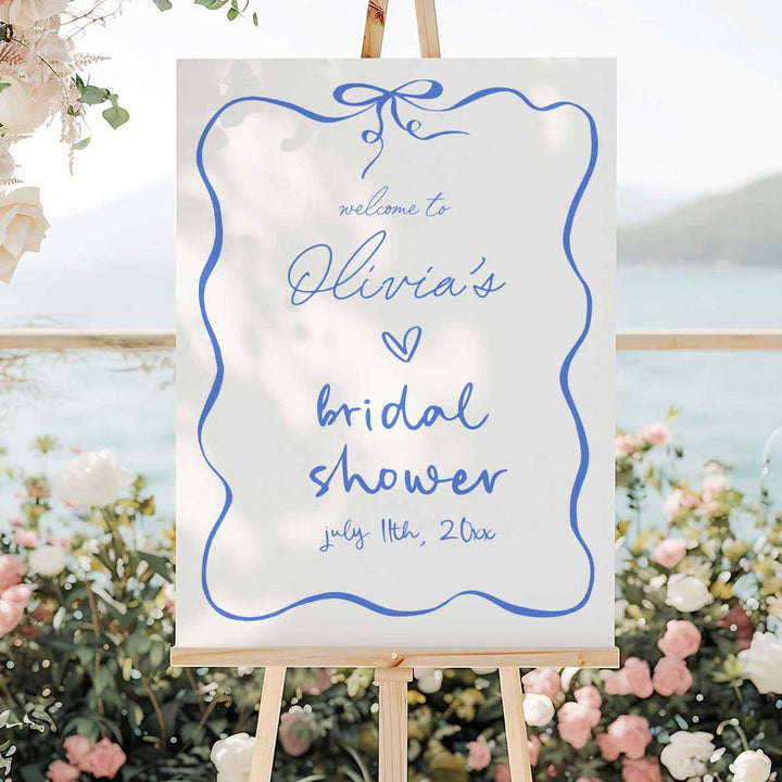 Ribbon Something Blue Before I Do Welcome Sign