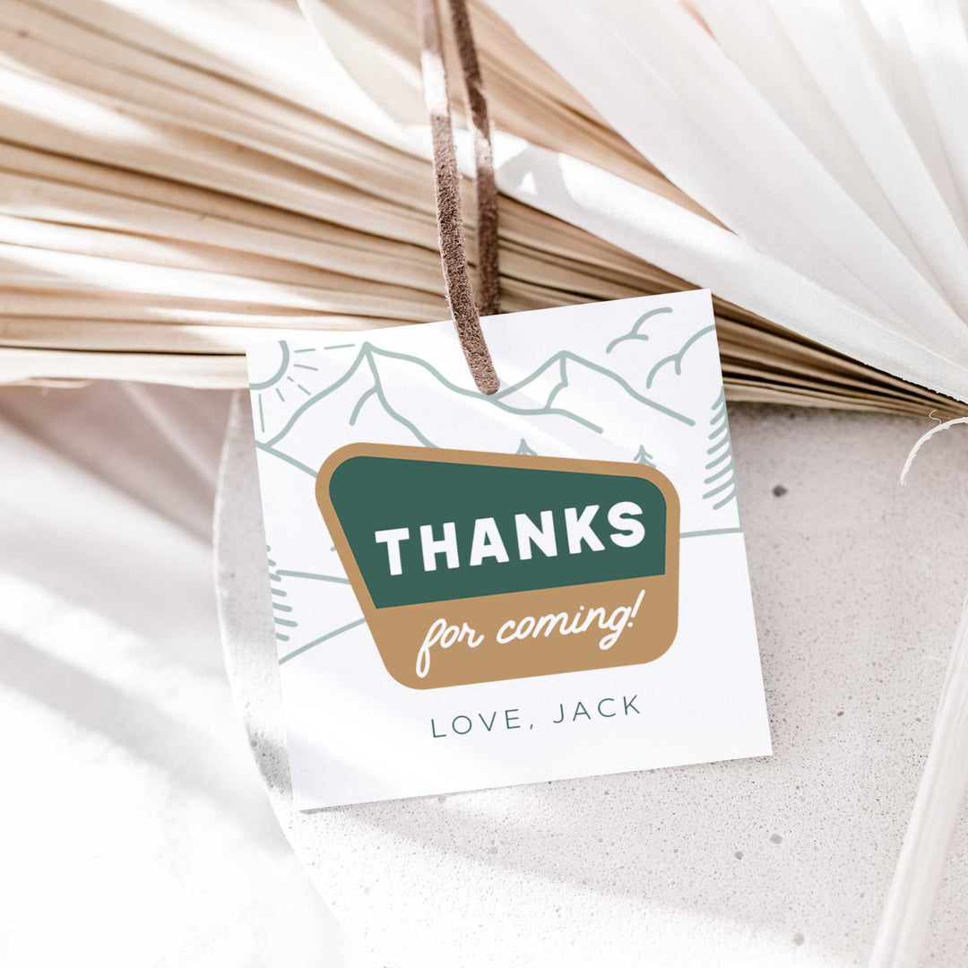 One Happy Camper Gift Tags