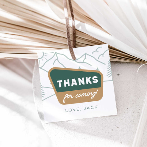 One Happy Camper Gift Tags